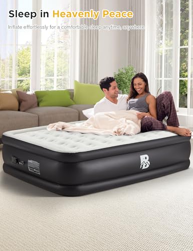 BUPPLEE 20" Queen Size Air Mattress with Built-in Pump YY-151 の商品画像 6