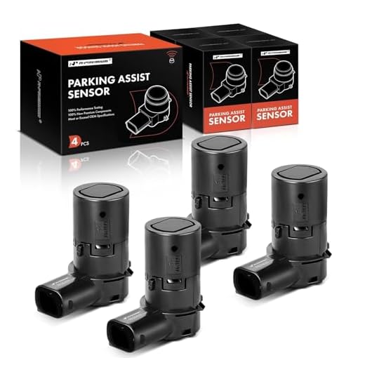 A-Premium 4-PC Rear Reverse Backup Parking Aid Assist Sensor Compatible with Select Ford, Lincoln & Mercury Models - F150 F250 F350 F450 F550 Super Duty, Explorer, Escape, Navigator, Mariner