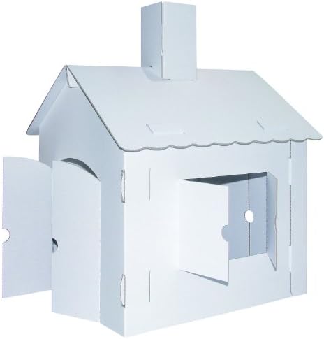 KREUL Joypac 39106 – Craft Cardboard Playhouse, XL, 44.5 x 41 x 57 cm