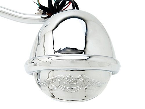 2 x Motorcycle Parts Chrome Racing Custom Amber Bulbs Turn Signals Spot Light Bar Blinkers Indicators Touring Lights Accessories Fit For Kawasaki Vulcan Classic Custom 900