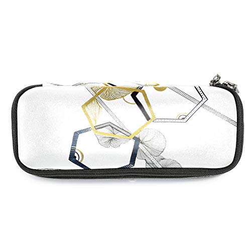 Preisvergleich Produktbild Personalisierbares farbiges Federmäppchen, Kapazität, Stifteetui, Doppelreißverschluss, Schreibwaren-Tasche, Kosmetiktasche mit Fächern für Mädchen, Jungen und Erwachsene