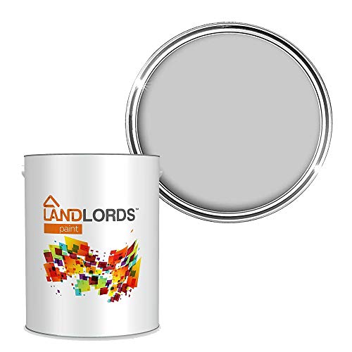 Landlords Anti Damp Paint | Matt Finish Paint | 1L in 20+ Colours | Damp Seal Prevent Build-up of Mildew | Damp Proof Paint for Wall and Ceiling | Anti Condensation Paint | Mould Paint | Pigeon Grey