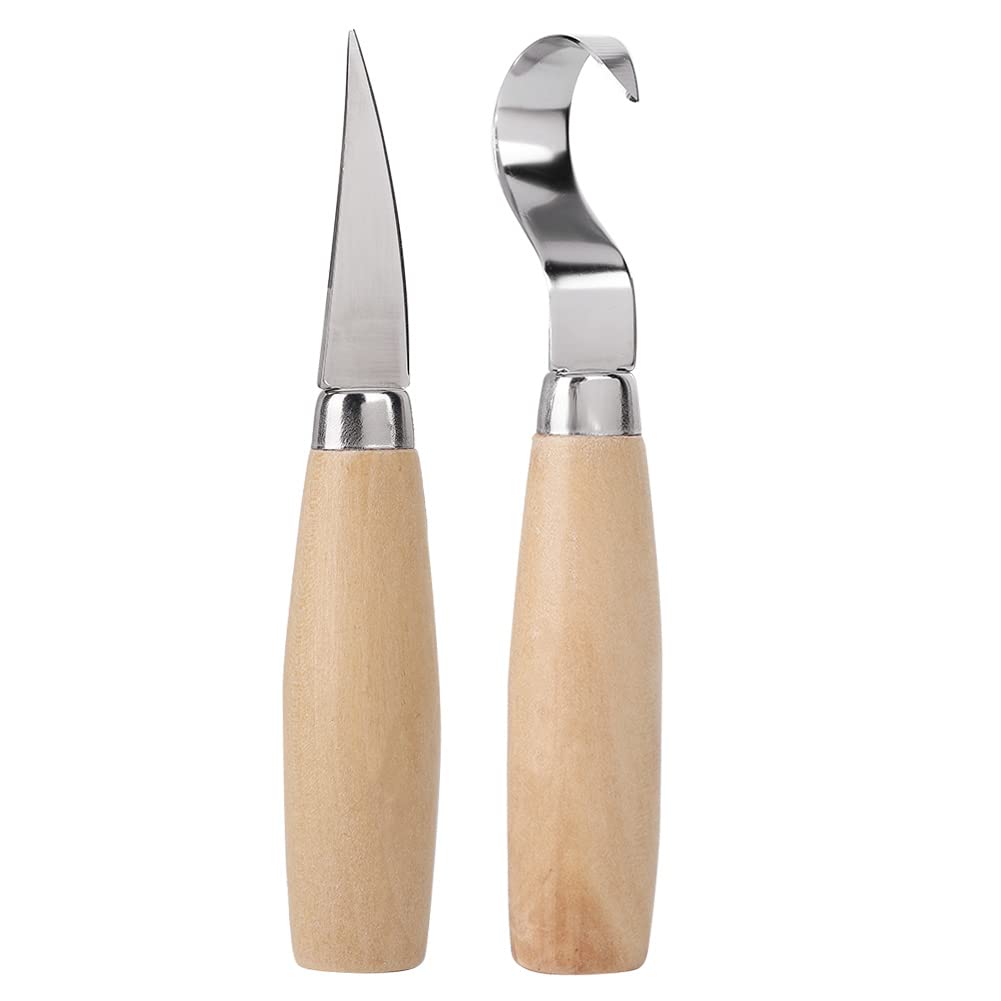 Wood Carving Tools Set - Wood Carving Knife Kit With Carving Hook Knife Wood Whittling Knife Detail Carving Knife Whittling Kit For Kids Adults Woodworking Diy 455716972618366976