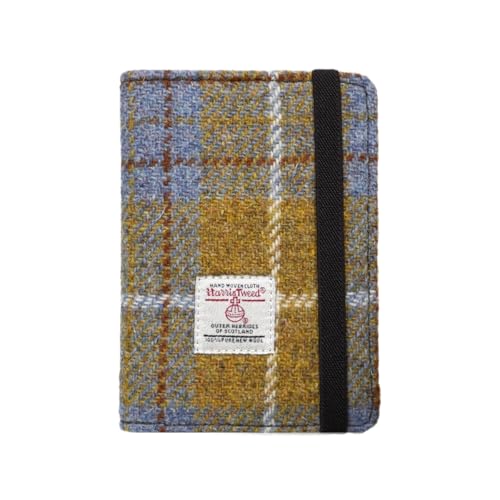 TAILORMAP Harris Tweed Reisepasshülle aus Leder, für Damen und Herren, No.872, Reisepasshülle aus...
