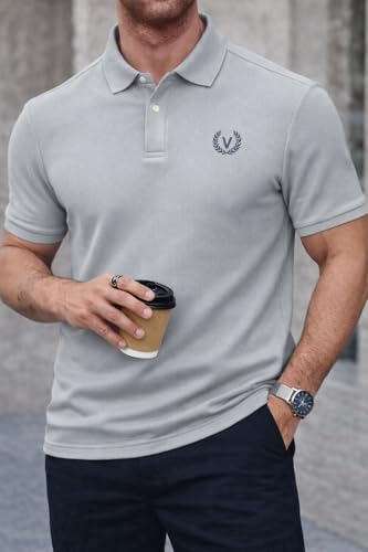 Image of Mack Jonney Men's Cotton Polo T-Shirt|Solid Regular Fit|Half Sleeve Collar T-Shirt for Casual Wear-MJ-32