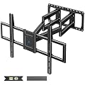 USX STAR 85 98 100 120 inch UL Listed Heavy Duty Full Motion TV Wall Mount for 60-120 inch Large TVs, Holds 220lbs, Max VESA 900x600mm, 28" Articulating Arms Extension, Swivel & Tilt, Fit 24" Studs