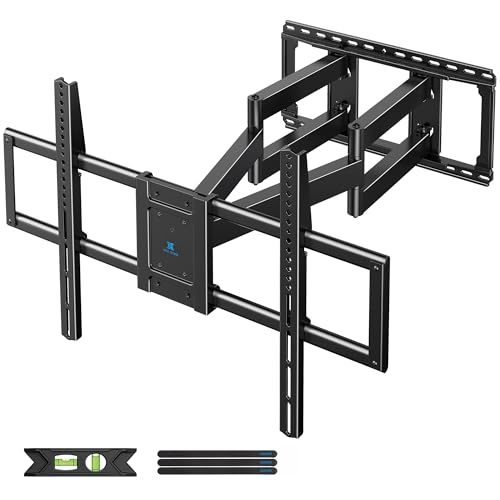 USX STAR 85 98 100 120 inch UL Listed Heavy Duty Full Motion TV Wall Mount for 60-120 inch Large TVs, Holds 220lbs, Max VESA 900x600mm, 28' Articulating Arms Extension, Swivel & Tilt, Fit 24' Studs