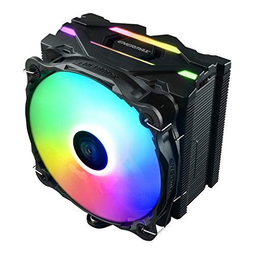 ENERMAX TDP 200W CPU Cooler, 5.5 inches (140 mm), Air Cooling, Side Flow Type, High Cooling, Silent, PWM Compatible, F40 Series (Black)