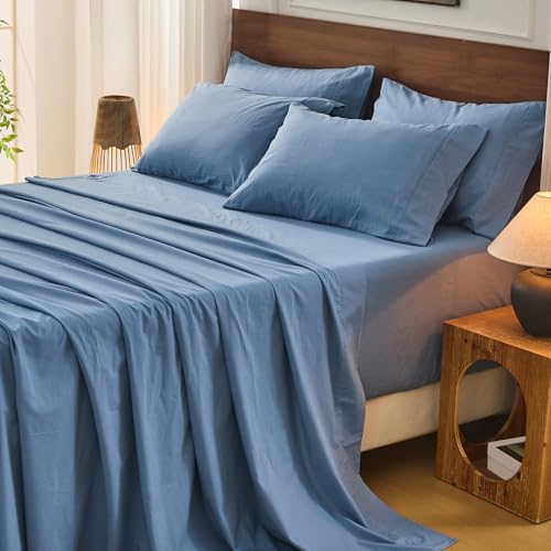 Image of Bedlifes 100% French Linen King Bedding Set - 18-24 inch Extra Deep, 6-Piece | Soft & Durable, Breathable & Cooling, Flax Linen Sheet, OEKO-TEX Certified, Moisture Wicking, Easy Care, Machine Washable
