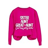 Genérico Sudaderas Mujer con Capucha Sudaderas+Mujer Sudadera con Capucha con Estampado de para Mujer, Cuello, Manga Larga, Hermana, tía, Grande, I Just Keep Chaqueta Mujer Deporte (Hot Pink, M)