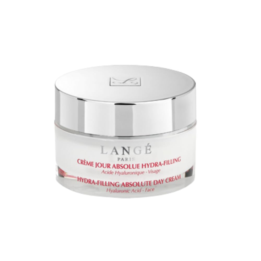 Lange Paris Absolue Hydra-Filling Tagescreme – Feuchtigkeitspflege Anti-Aging & Straffheit – Dehydrierte & reife Haut – Hyaluronsäure, Aloe Vera, Pflanzenextrakte – Make-up-Grundierung – 50 ml