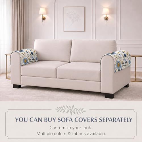 Image of STITCHNEST 'Eden Weaves Collection Series' Sofa Armrest Cover | Elegant Woven Fabric, Washable & Durable for Modern Living (18 x 22 Inches)