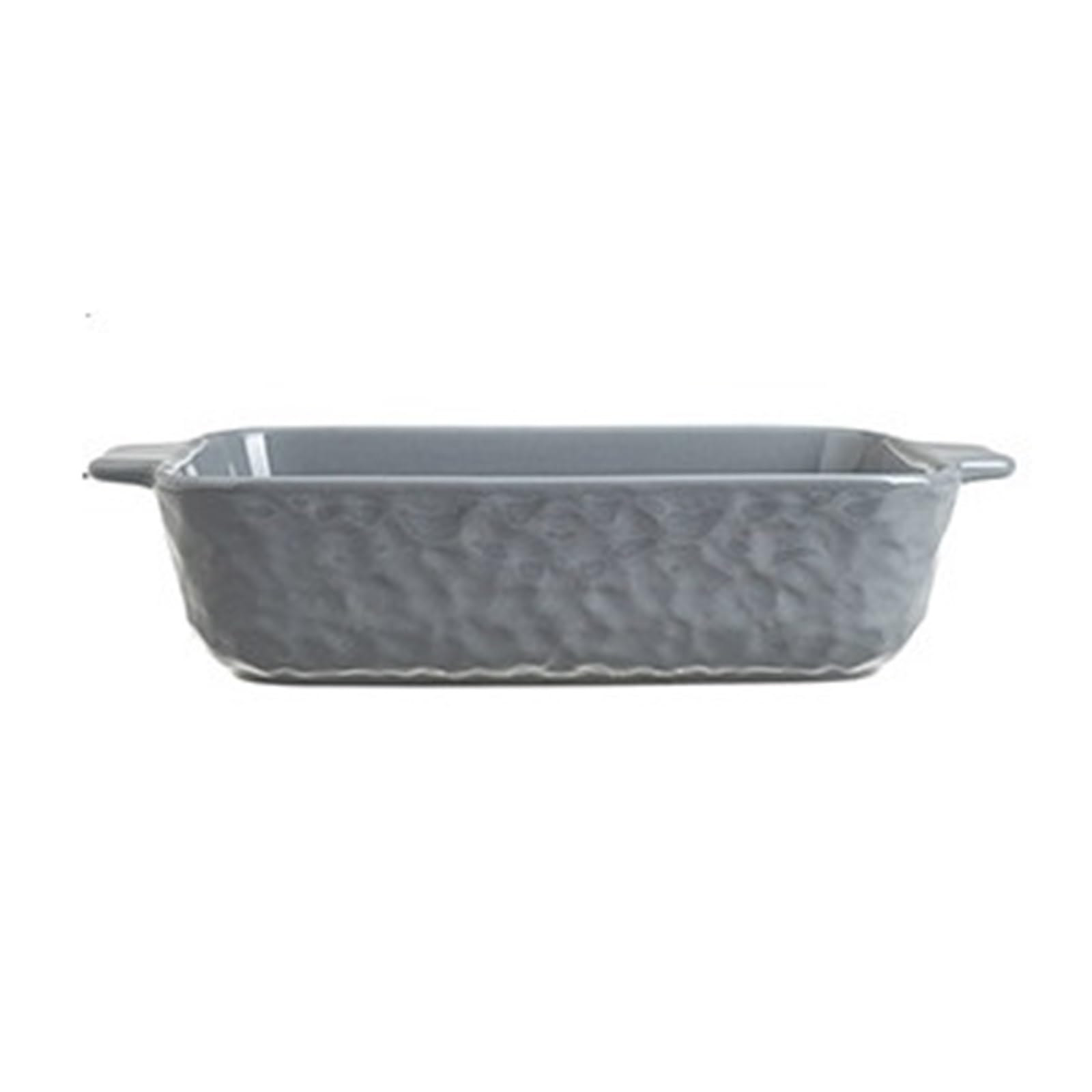 Dh2yjnbf3 Baking Dish Ceramic Baking Dish With Two Handles Suitable for Home Casserole Dish for Oven(Gris,Large)