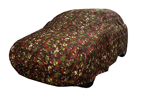 Image of Auto Hub Car Cover Compatible with Mahindra XUV 500 with Weather Proof, Triple Stitched, XUV 500 Car Cover Jungle Look