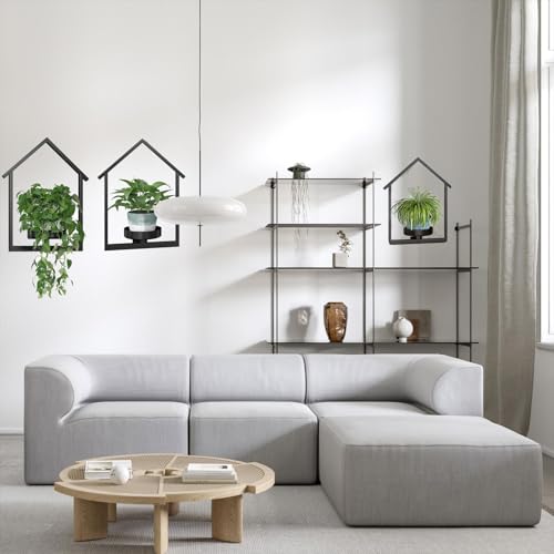 Pot de fleurs mural compact avec fixation solide pour aménagement vertical