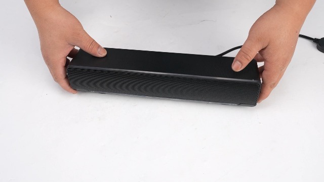Soundbar cablata USB, lettore musicale audio stereo cablato 3 5 Bass Surround Sound Box mm Input per telefoni cellulari PC (nero) Music Bass Box Laptop Desktop TV Smartphone Ta