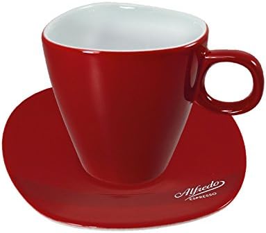 Darboven Alfredo Cappu./Mikata.-Saucers In Red 'Valkyrie' 6 Pcs