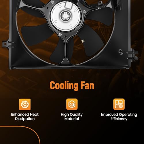 Image of maXpeedingrods Engine Radiator Cooling Fan Assembly for 2009-2014 Acura TL Electric, 38611R70A01 38615RK1A01 38616RK1A51