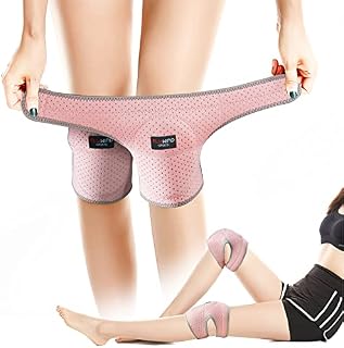 FLYWIND Adjustable Protective Soft Sponge Dance Knee Pad for Women Girls,Stabilized Cushiony Breathable Knee Pads for Dancing Yoga Sports Exercise Volleyball Dance Protector
