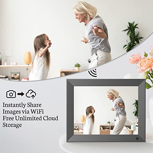 Bsimb 32Gb Wifi Digital Picture Frame, Electronic Photo Frame With 10 Inch Ips Touch Screen, Instantly Share Pictures & Videos Via App & Email, Auto-Rotate, Wall Mountable, Gift For Grandparents #TOP1