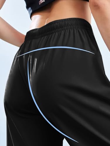 Women's Outdoor Hiking Pants Lightweight Comfortable Breathable Quick Dry Stretchy Running Athletic Pants with Zipper Pocket2