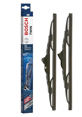 Escobilla limpiaparabrisas Bosch Twin 280, Longitud: 280mm/280mm – 1 juego para el parabrisas (frontal)