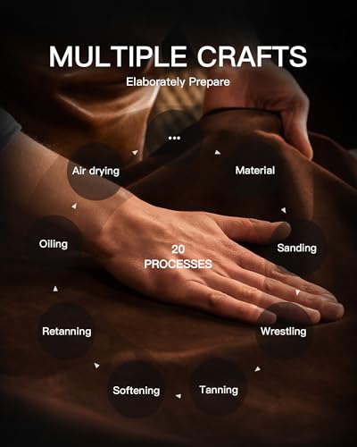 YSAGi Genuine Leather Desk Mat, 31.5"x15.8" Office Desk Pad, Thick Premium Table Pad with Stitched Line, Non-Slip Laptop Writing Pad with Rubber Base (Dark Brown, 31.5"x15.8") - Image 3