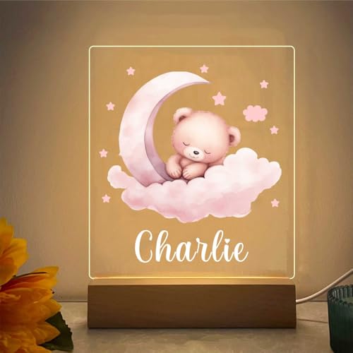 Lámpara de Mesa de Noche LED Personalizada para Bebé