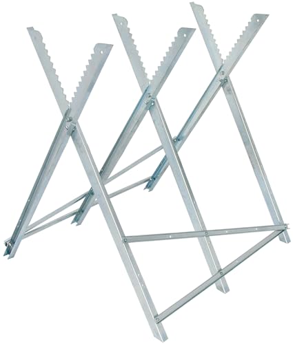 Brennenstuhl Sägebock MB 150 S (Holzsägebock verzinkt, Sägegestell zusammenfaltbar)