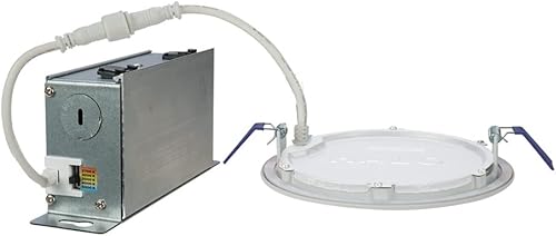 Miniatura 3 de HALO Luz LED empotrable de disco de techo y ducha de 4 pulgadas  Downlight ultrafino sin lata  2700 K3000 K3500 K4000 K5000 K seleccionable  Blanco