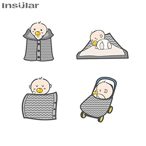 Insular SBS-004 Warm Baby Sleeping Bag Envelope Winter Kid Sleepsack Footmuff Stroller Knitted Sleep Sack Newborn Knit Wool Swaddling Blanket thumb #6