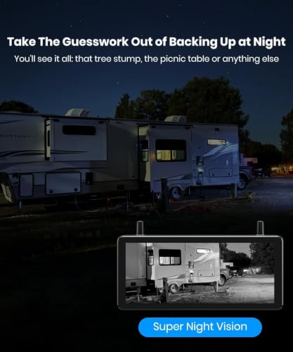 Image of AUTO-VOX RV Backup Camera Wireless Plug and Play Compatible with Most RV