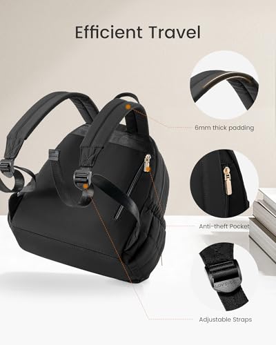 LOVEVOOK Quilted Mini Puffer Backpack