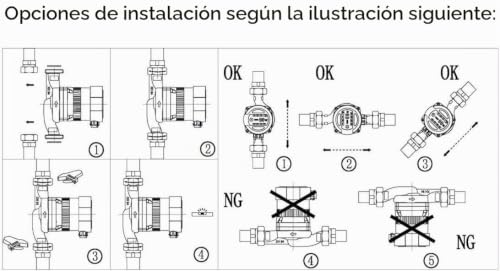 Miniatura 4 de Hst Bomba De Calefacción Bomba De Circulación Hst 25-60 130 Mm Altura De Entrega 6 Metros