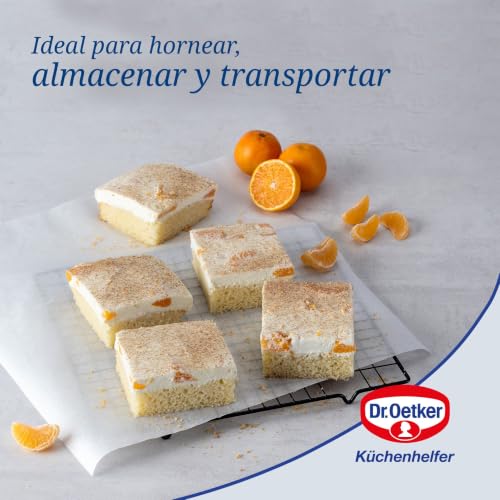 Bandeja para tartas rectangular Dr. Oetker Rustidera antiadherente para horno con tapa 6