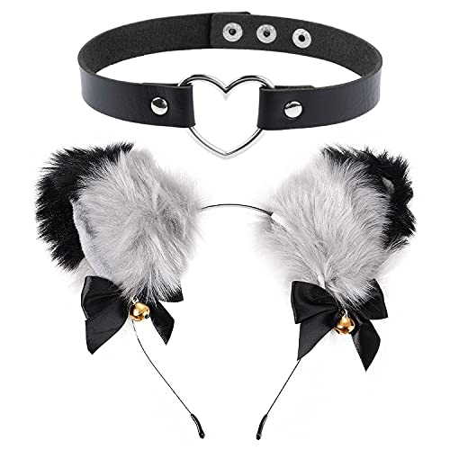 ZEEREE Orecchie da Gatto Cerchio per Capelli