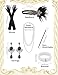 PLULON 6 Pcs 1920s Flapper Great Gatsby Accessories for Women 1920S Women Flapper Accessory Fashion Roaring 20s Costume