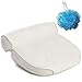 GORILLA GRIP Original Premium Spa Bath Pillow with 6 Suction Cups, Free Bath Puff, 15" x 13", 4" Thick Comfortable Luxury Design, Quick Drying, Cushion Provides Head, Neck, Shoulder Support in Tub