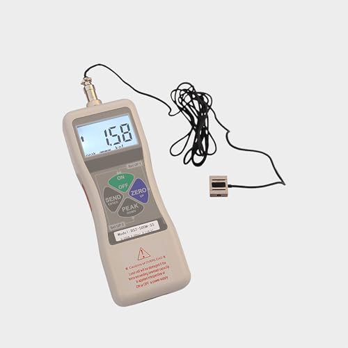 MEIYIYA Medidor de Fuerza Digital con microsensor, para probar Varias Fuerzas en Espacios pequeños (N、kgf、lbf), Pantalla LCD de 4 dígitos, probador de Empujar y Tirar, precisión: 0,5% F.S