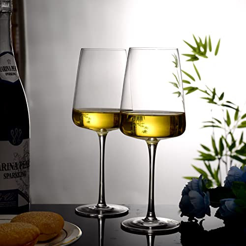 BACLIFE - Red Wine Glasses Set of 2-19 Ounce Wine Glass With Long Stem,Clear - Unique Gift for Birthday,Wedding,Anniversary - Thin Rim Wine Glass Ideal for Wine Tasting,Daily Use