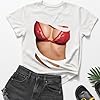 Graphic T Shirt Women, Funny Tshirts Women UK Short Sleeve Ladies Summer Tops Novelty Humor Graphic Print Party Top Tunic Lightweight Breathable Blouses Crewneck Casual Tees #2
