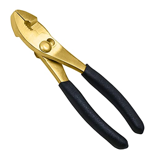 WEDO Kombizange,Messing Kombinationszange,6 Zoll,Länge 150mm,Lineman's Zangen,ergonomischer Griff,Universalzange,Drahtschneider,Abisolierzange