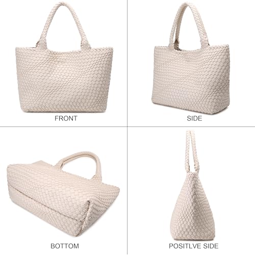 Image of Queenoris Shoulder Bags for Women, Fashion Purses and Handbags Top Handle Vegan Leather Shopper Satchel Large Travel Tote Bag | TOP HANDLE