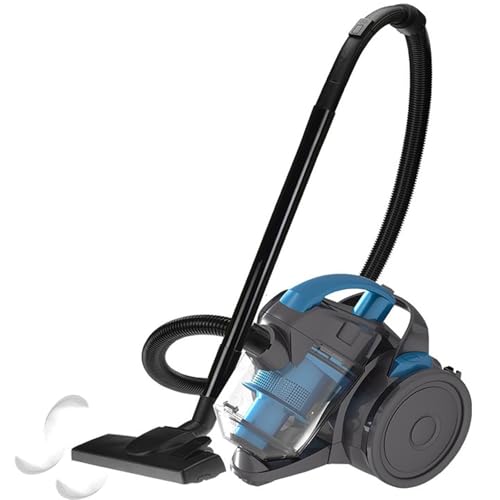 Bagless Cylinder Vacuum Cleaner, 1.8L Corded Vacuum Cleaner, Portable Cyclone Canister Vacuum Cleaner with Rotatable Cleaning Brush, Multi-Surface Cleaning for Home, Floor, Tile, Couch, Carpet, Car