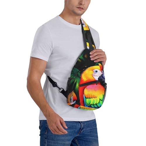 Bolso tipo sling negro para uso urbano miniatura 7