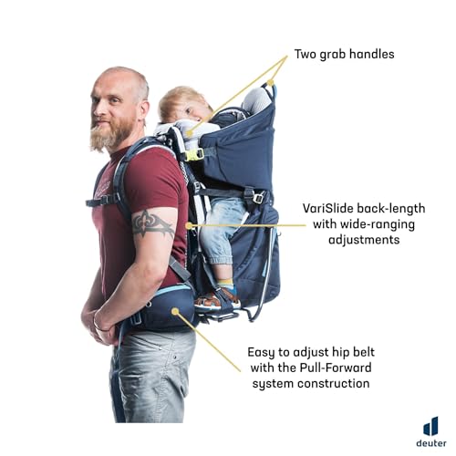 Deuter Kid Comfort Child Carrier and Backpack for Travel & Hiking with Toddlers