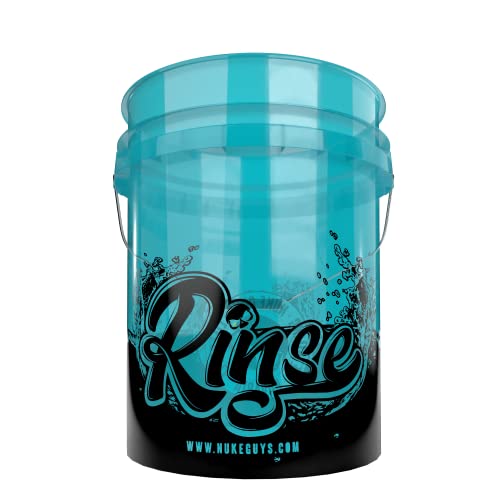Nuke Guys Cubo de lavado de 20 litros, transparente para coche, cubo de lavado a mano, limpieza exterior, accesorio para coche, moto, bicicleta
