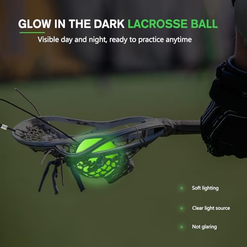 image for OTIIPOR Lacrosse Rebounder Glow in The Dark,Lacrosse Training Equipmen