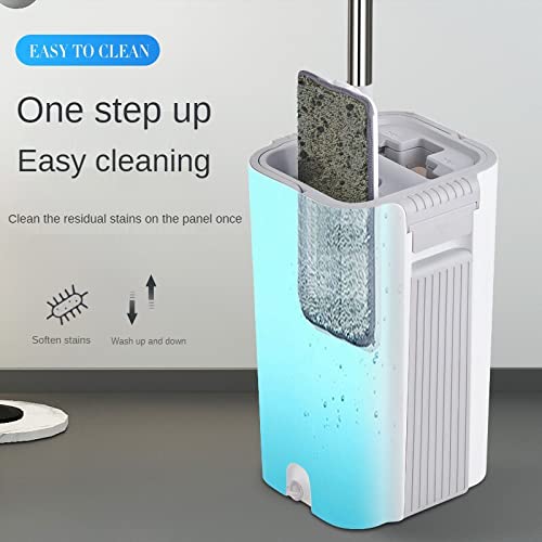 fregona Lazy Flat Mop Mop hogar de una Sola Mano Libre del Lavado fregona en seco y Mojado fregona Artefacto Herramienta de la Limpieza de la fregona mop (Color : Microfiber Cloth 6)