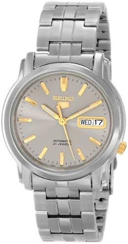 SEIKO メンズ SNKK67 5インチ グレーダイヤル ステンレススチール 自動巻き腕時計